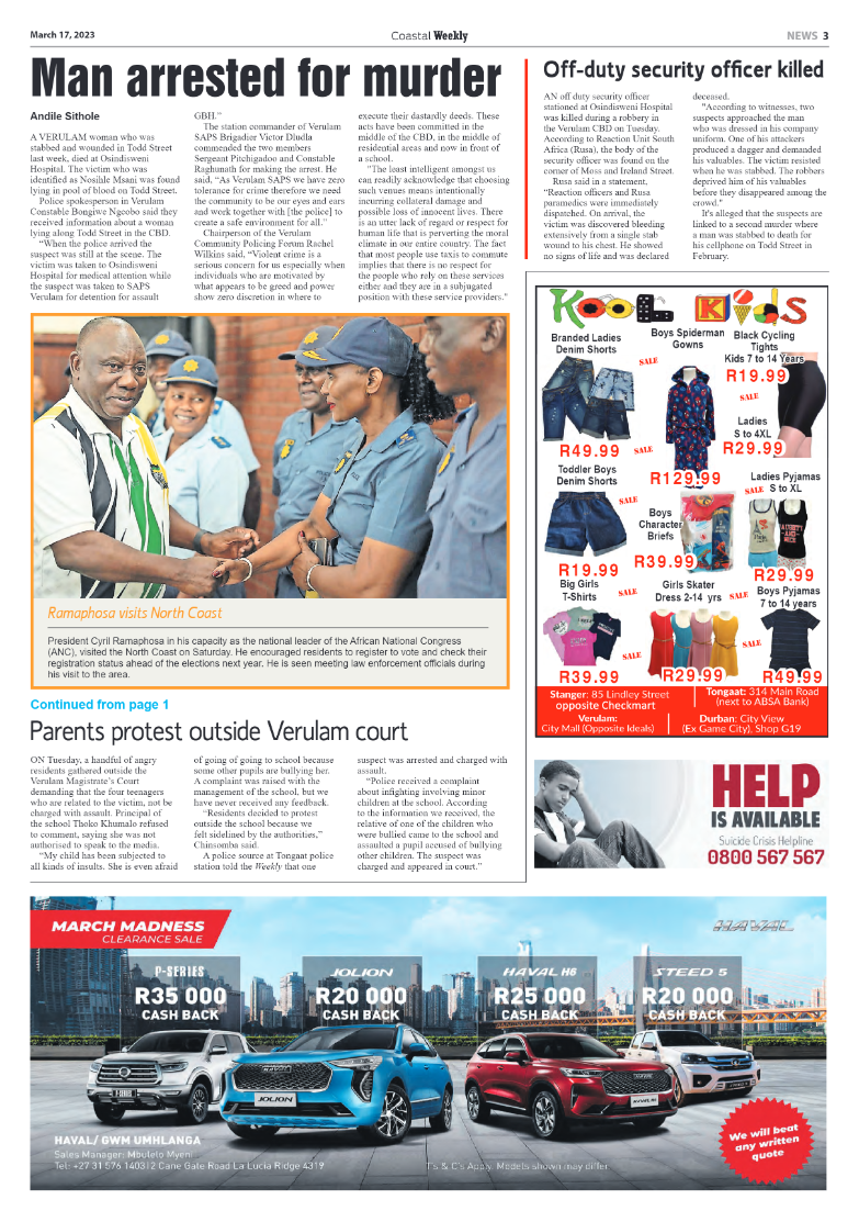 Coastal Weekly 17 March 2023 page 3