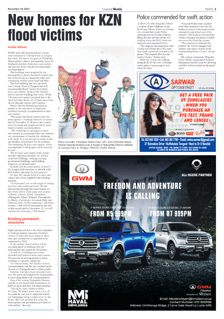Coastal Weekly 18 November 2022 page 3