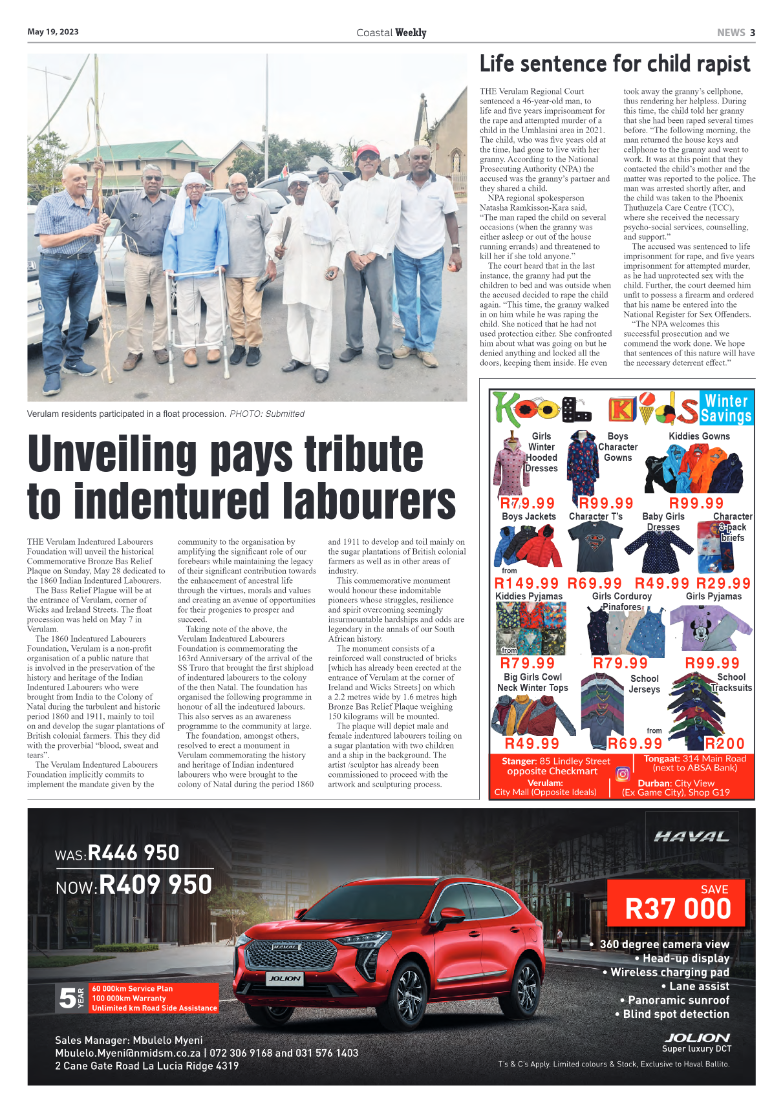 Coastal Weekly 19 May 2023 page 3