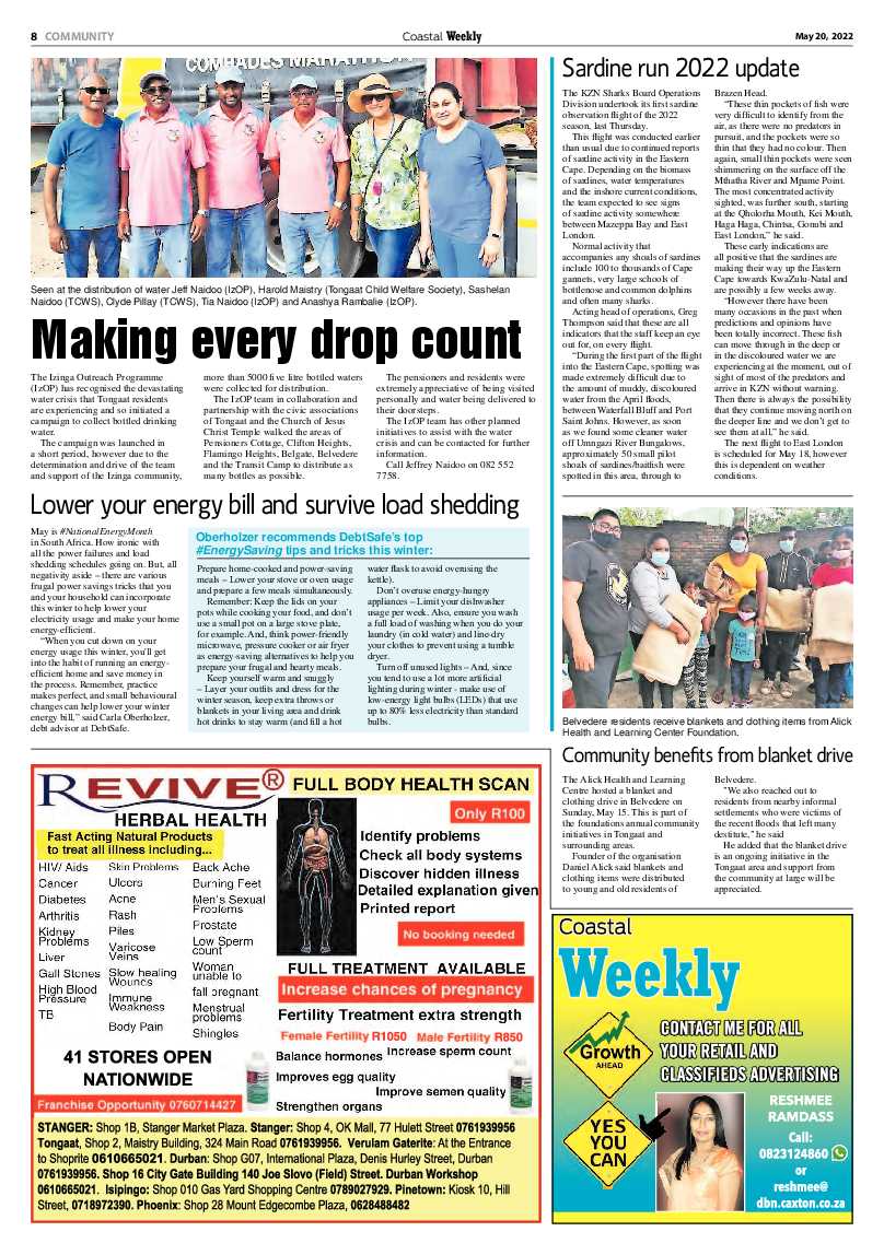 Coastal Weekly 20 May 2022 page 8