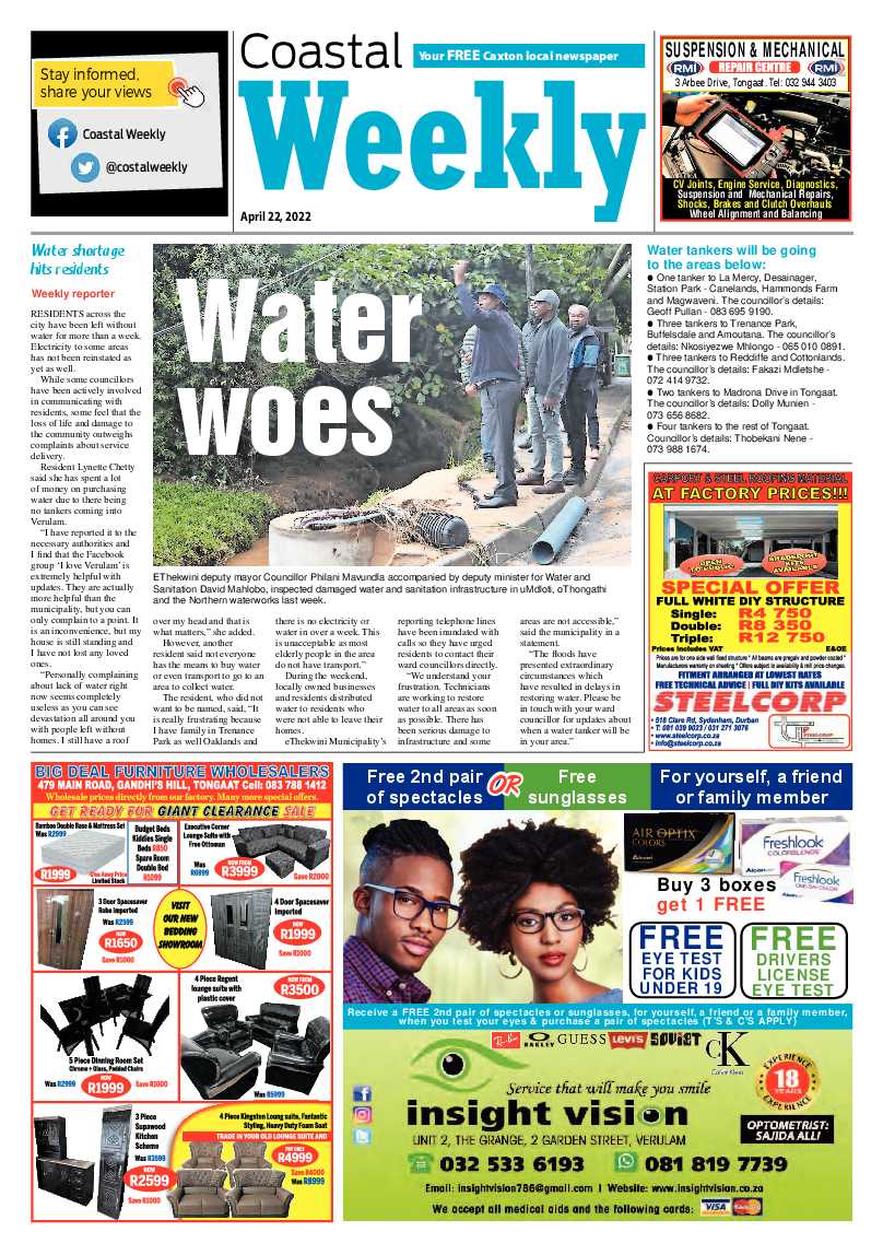 Coastal Weekly 22 April 2022 page 1