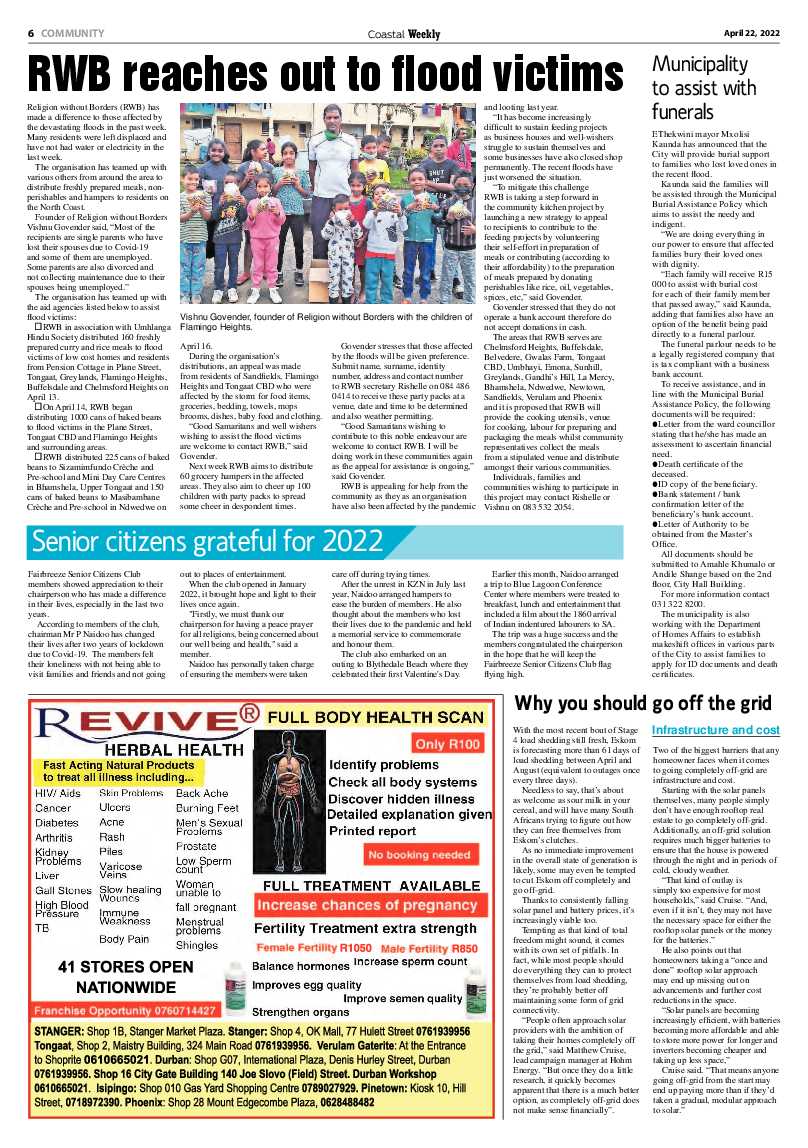 Coastal Weekly 22 April 2022 page 6