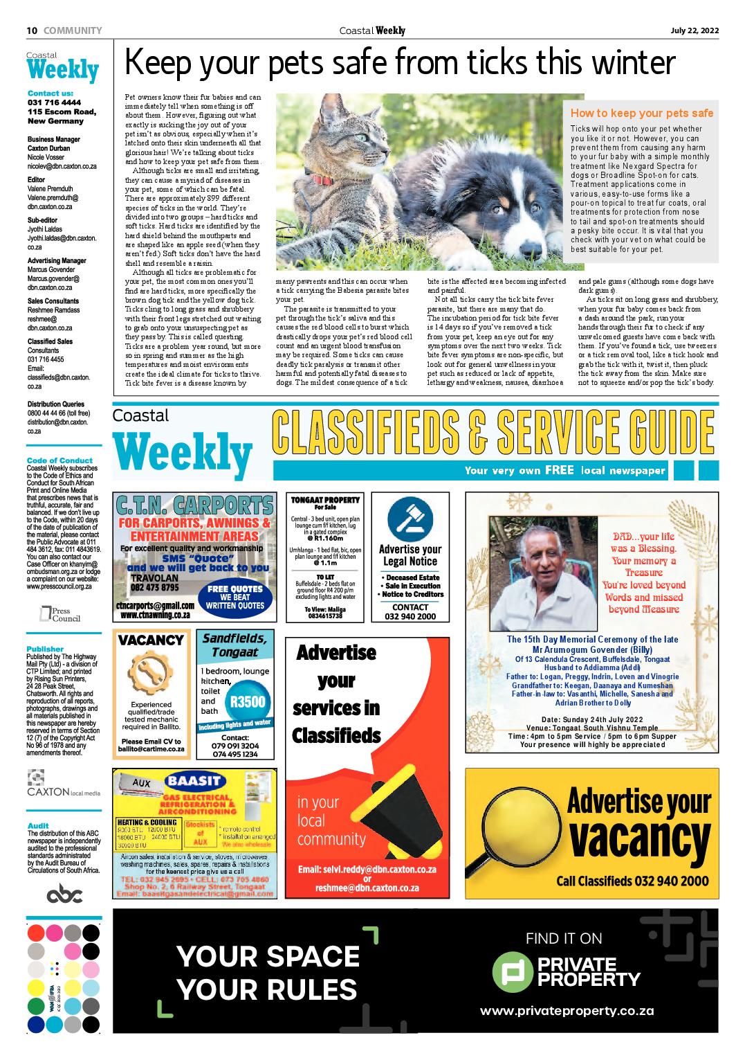 Coastal Weekly 22 July 2022 page 10