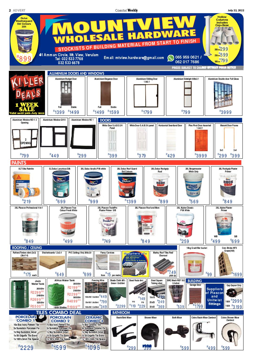 Coastal Weekly 22 July 2022 page 2