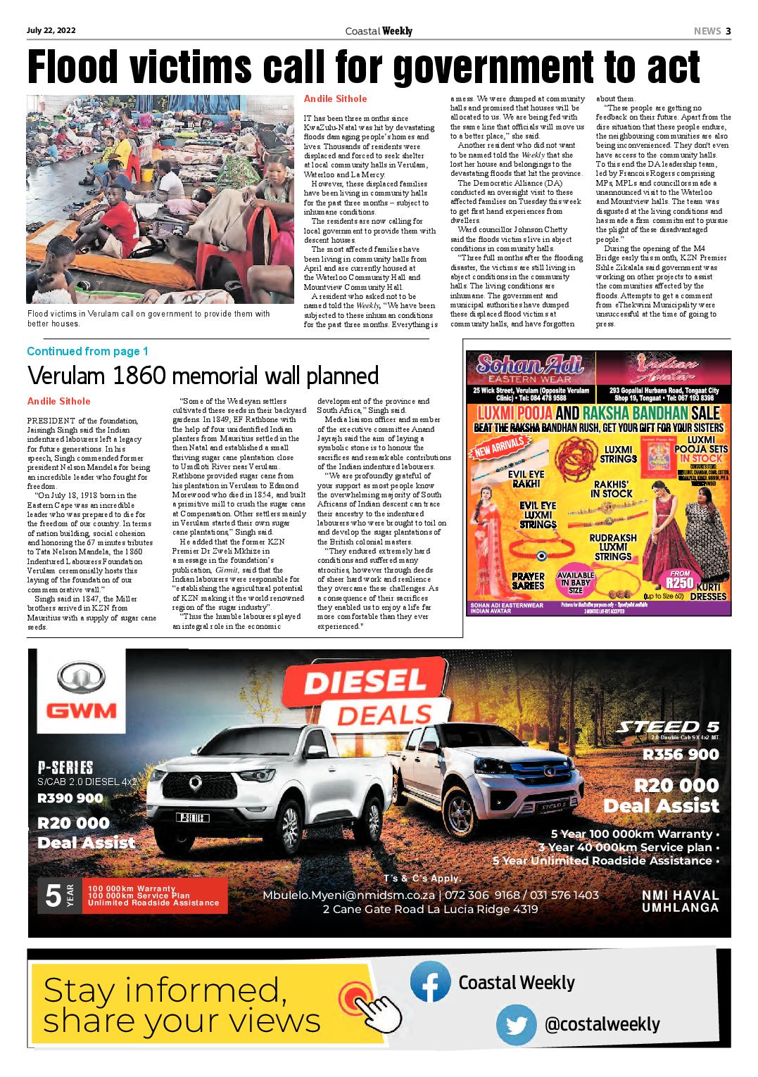 Coastal Weekly 22 July 2022 page 3