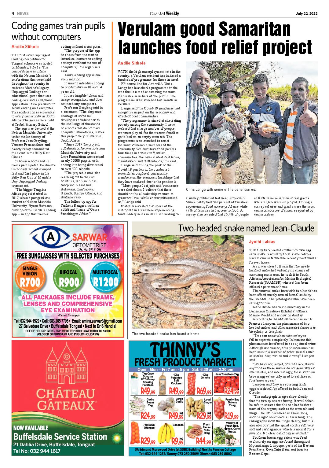 Coastal Weekly 22 July 2022 page 4