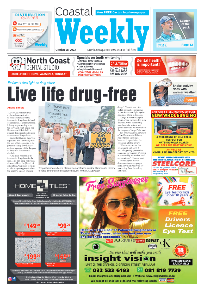 Coastal Weekly 28 October 2022 page 1