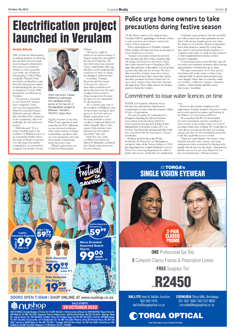 Coastal Weekly 28 October 2022 page 3