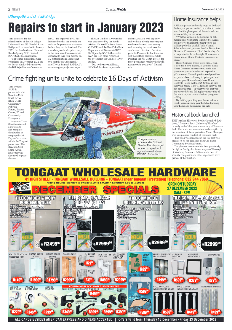 Coastal Weekly 23 December 2022 page 2