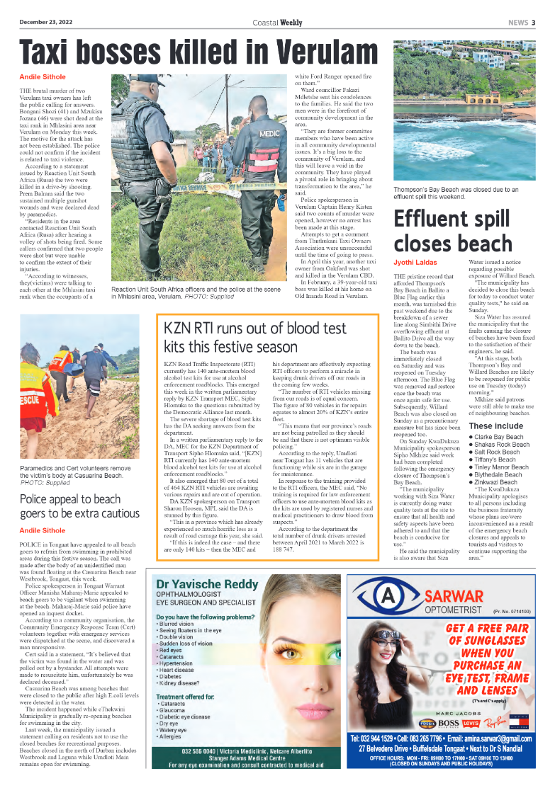 Coastal Weekly 23 December 2022 page 3