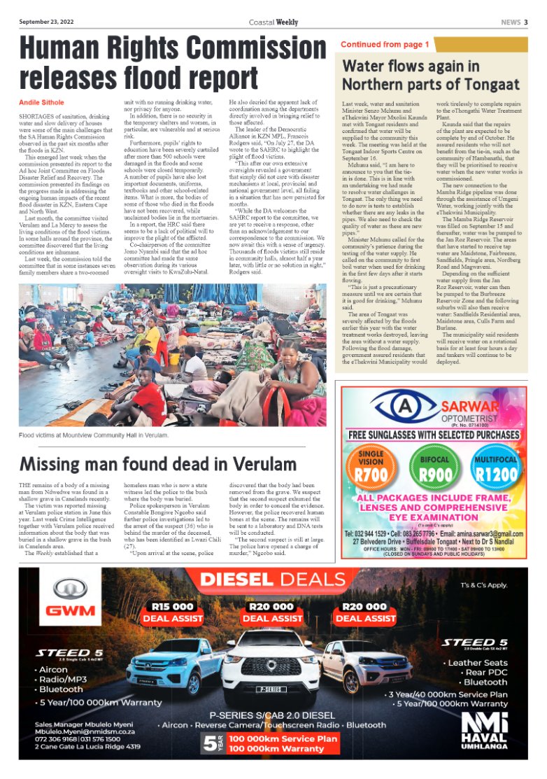 Coastal Weekly 23 September 2022 page 3