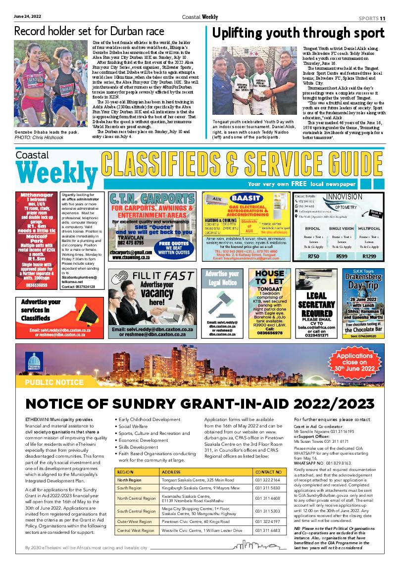Coastal Weekly 24 June 2022 page 11