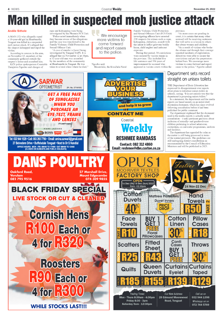 Coastal Weekly 25 November 2022 page 6