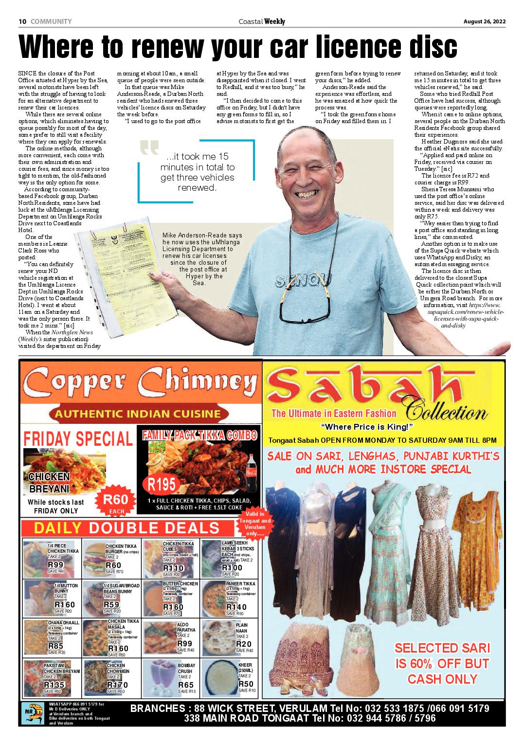 Coastal Weekly 26 August 2022 page 10