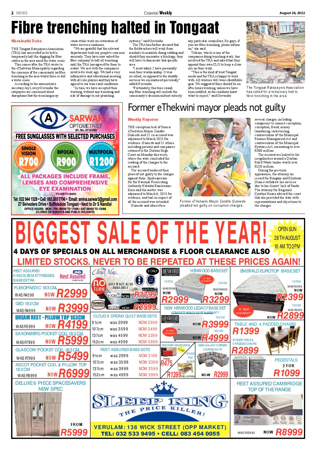 Coastal Weekly 26 August 2022 page 2