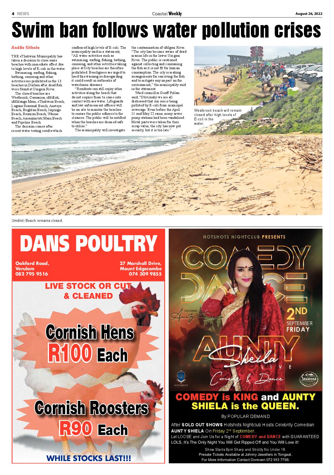 Coastal Weekly 26 August 2022 page 4