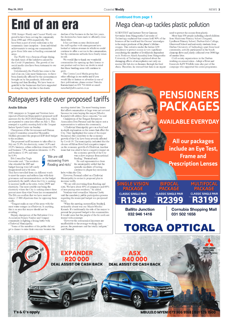 Coastal Weekly 26 May 2023 page 3