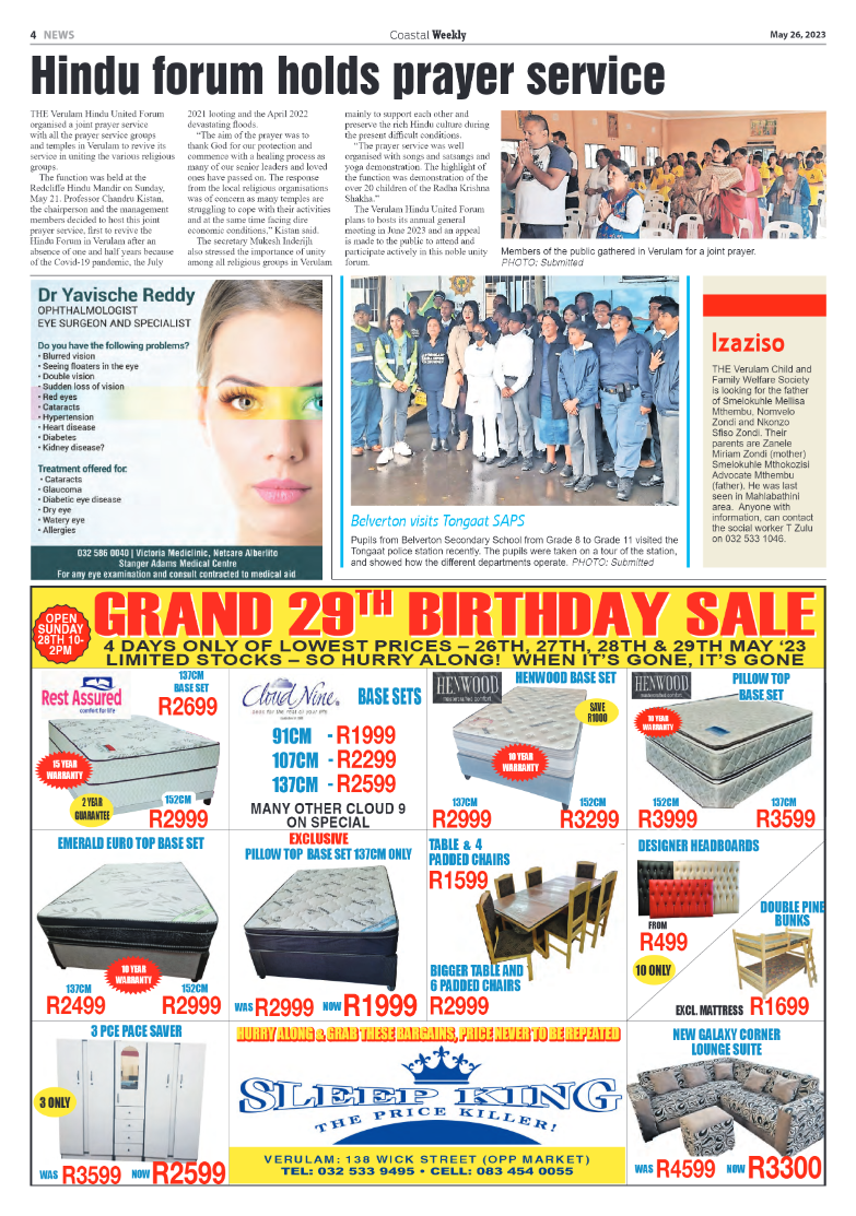 Coastal Weekly 26 May 2023 page 4