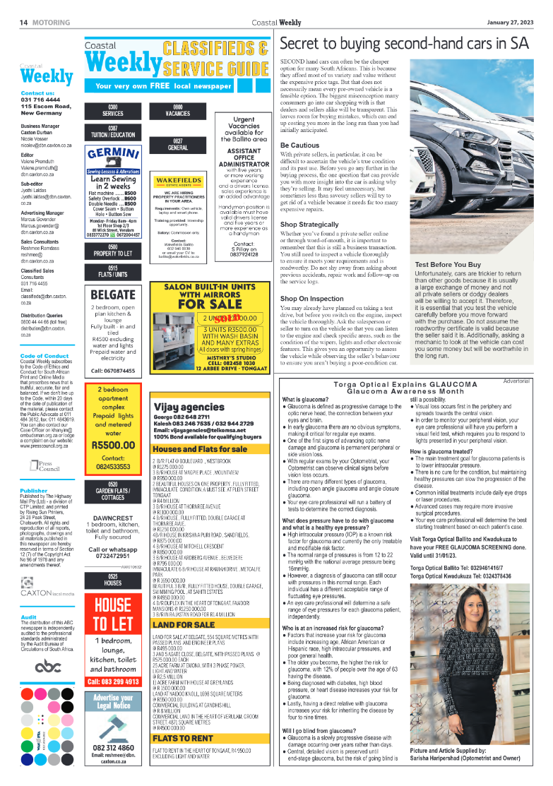 Coastal Weekly 27 January 2023 page 14
