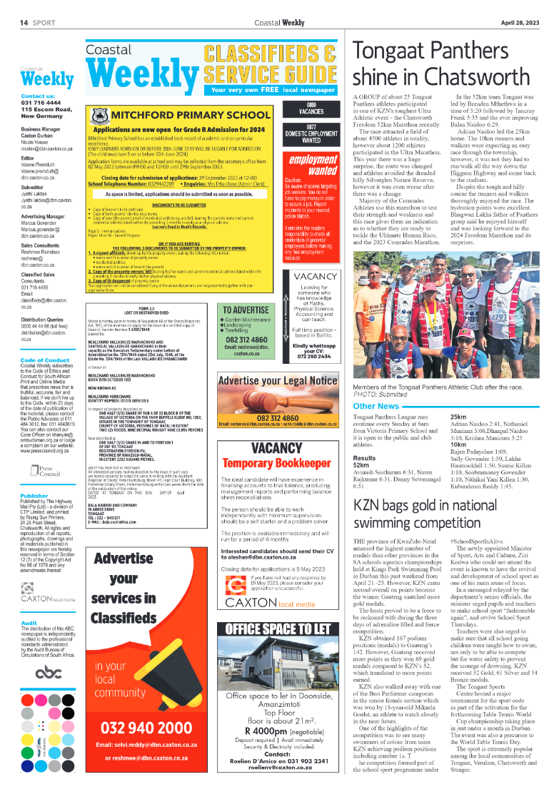 Coastal Weekly 28 April 2023 page 14