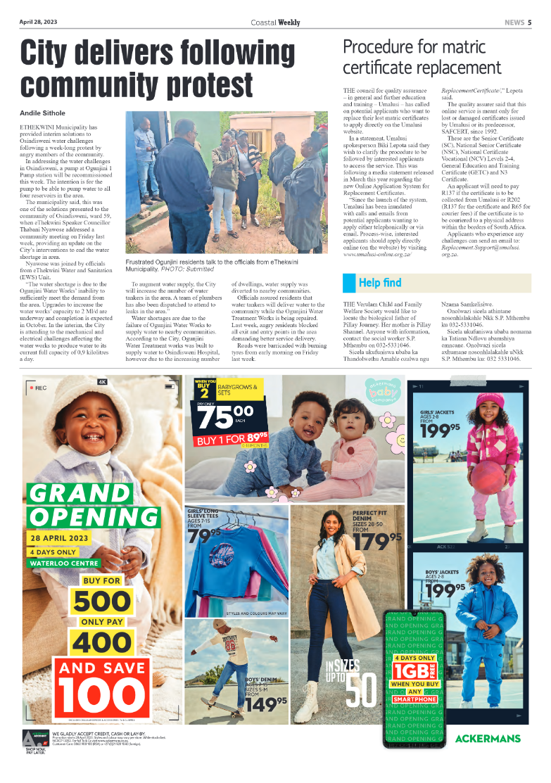Coastal Weekly 28 April 2023 page 5