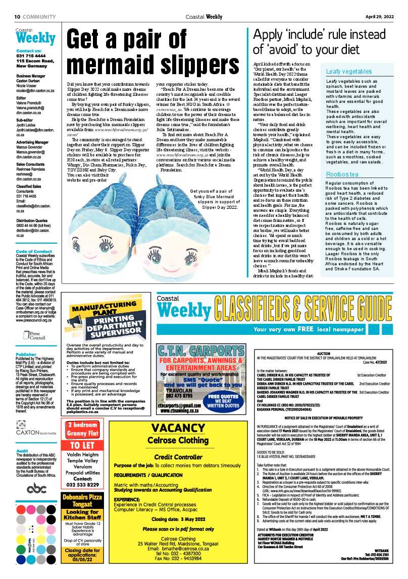 Coastal Weekly 29 April 2022 page 12