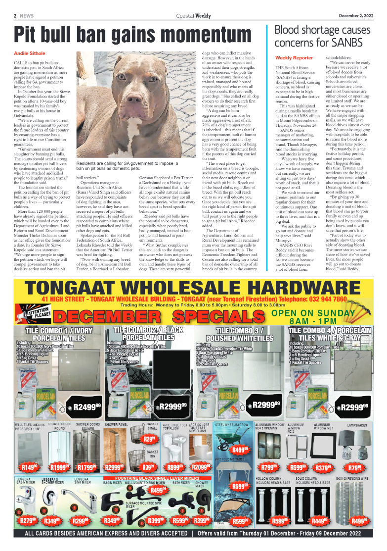 Coastal Weekly 2 December 2022 page 2
