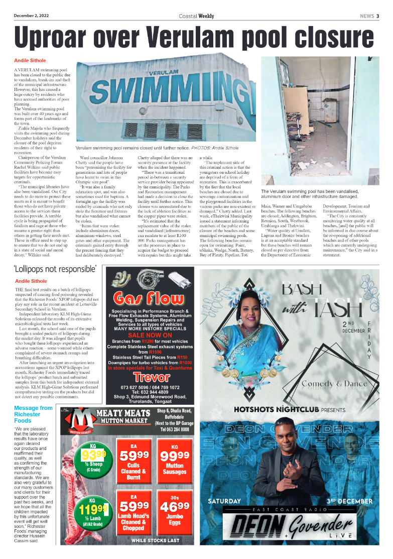 Coastal Weekly 2 December 2022 page 3