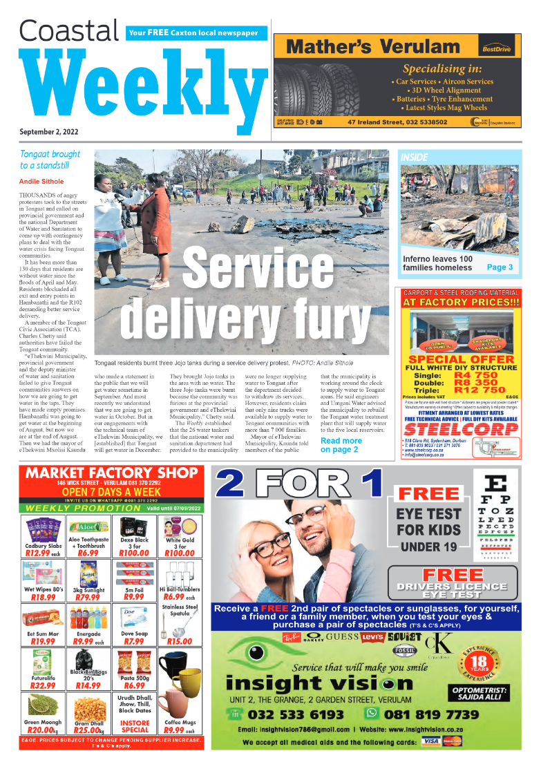 Coastal Weekly 2 September 2022 page 1