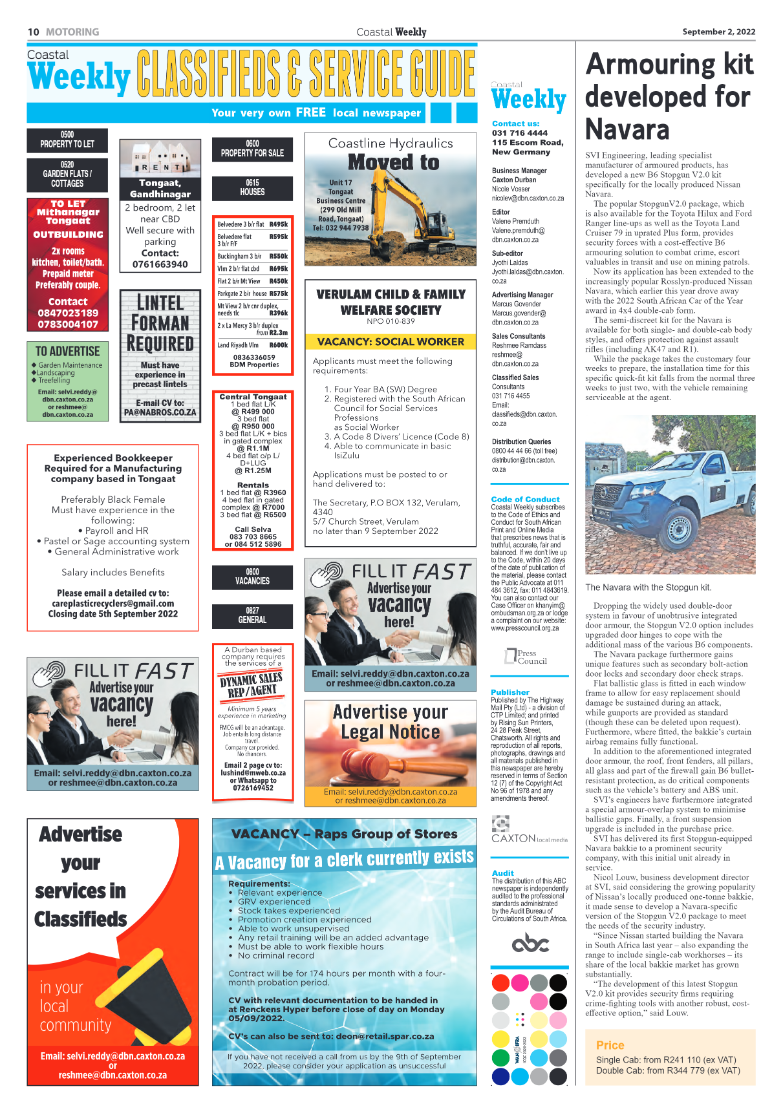 Coastal Weekly 2 September 2022 page 10