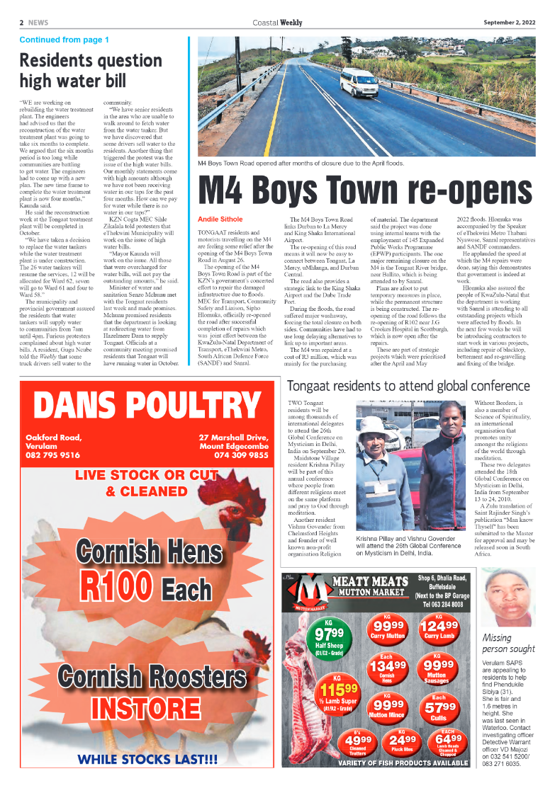 Coastal Weekly 2 September 2022 page 2