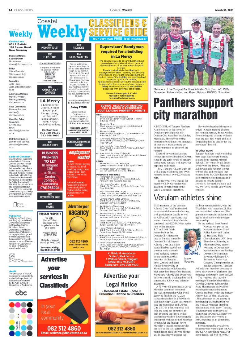 Coastal Weekly 31 March 2023 page 14