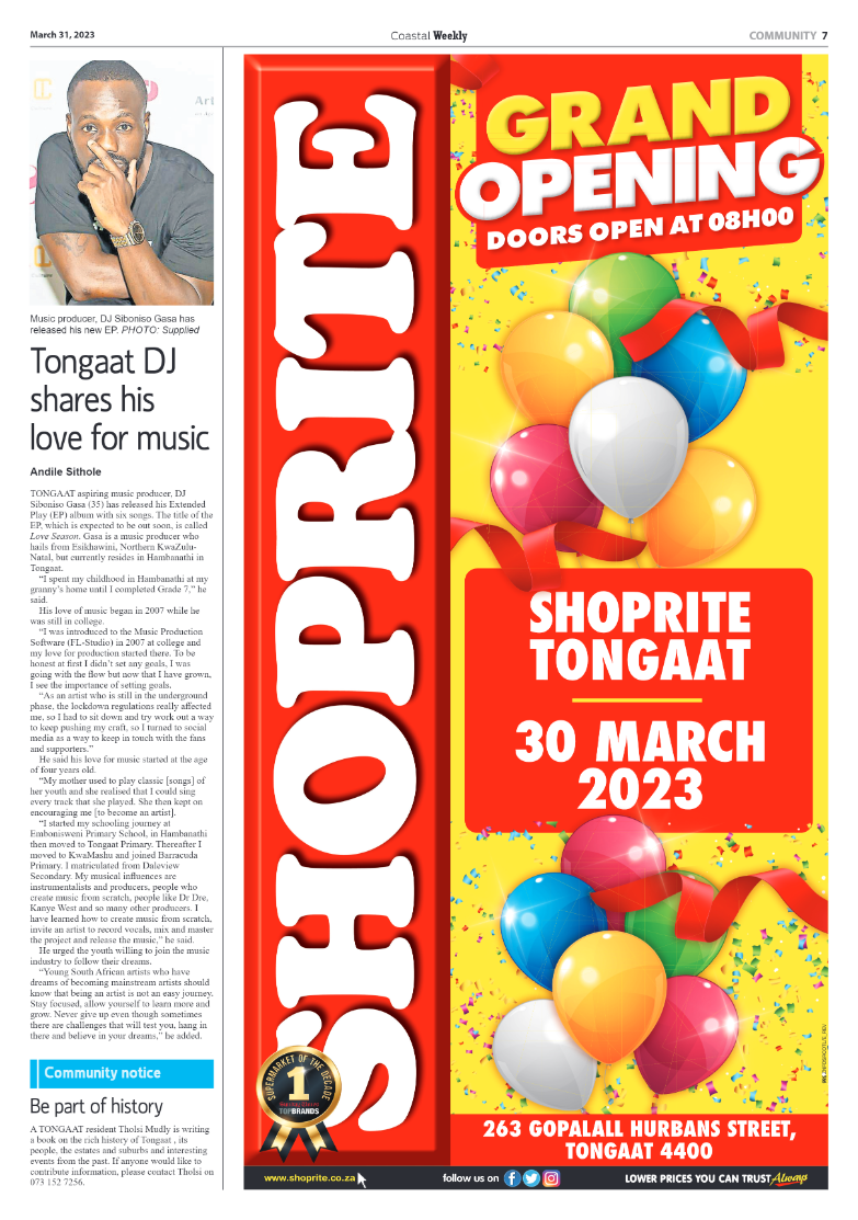 Coastal Weekly 31 March 2023 page 7