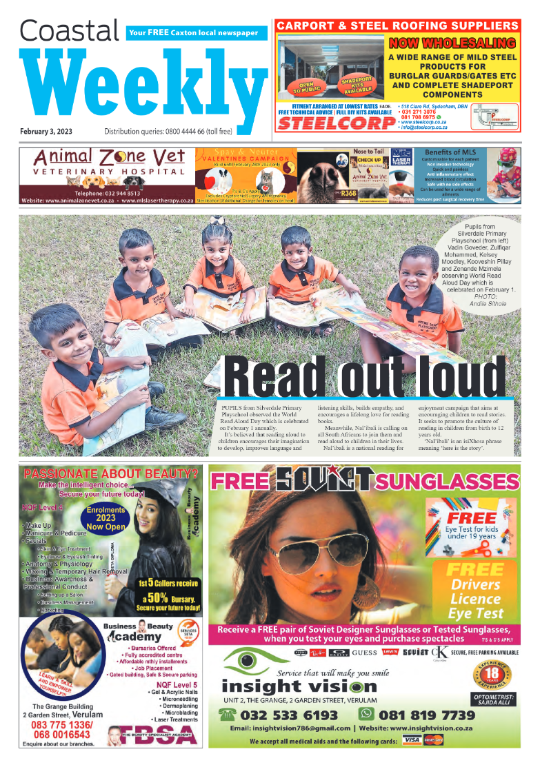Coastal Weekly 3 February 2023 page 1
