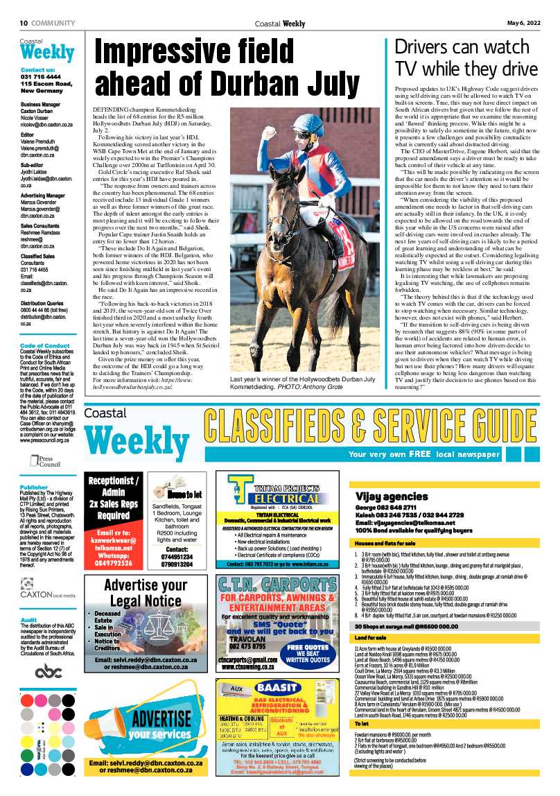 Coastal Weekly 6 May 2022 page 10