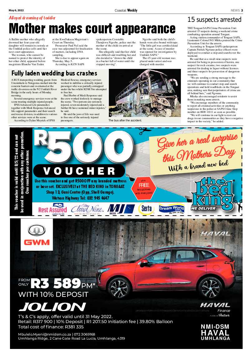 Coastal Weekly 6 May 2022 page 3