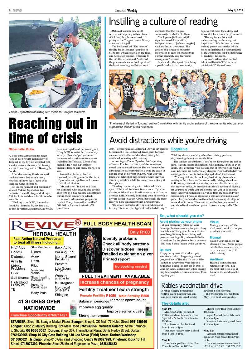 Coastal Weekly 6 May 2022 page 4