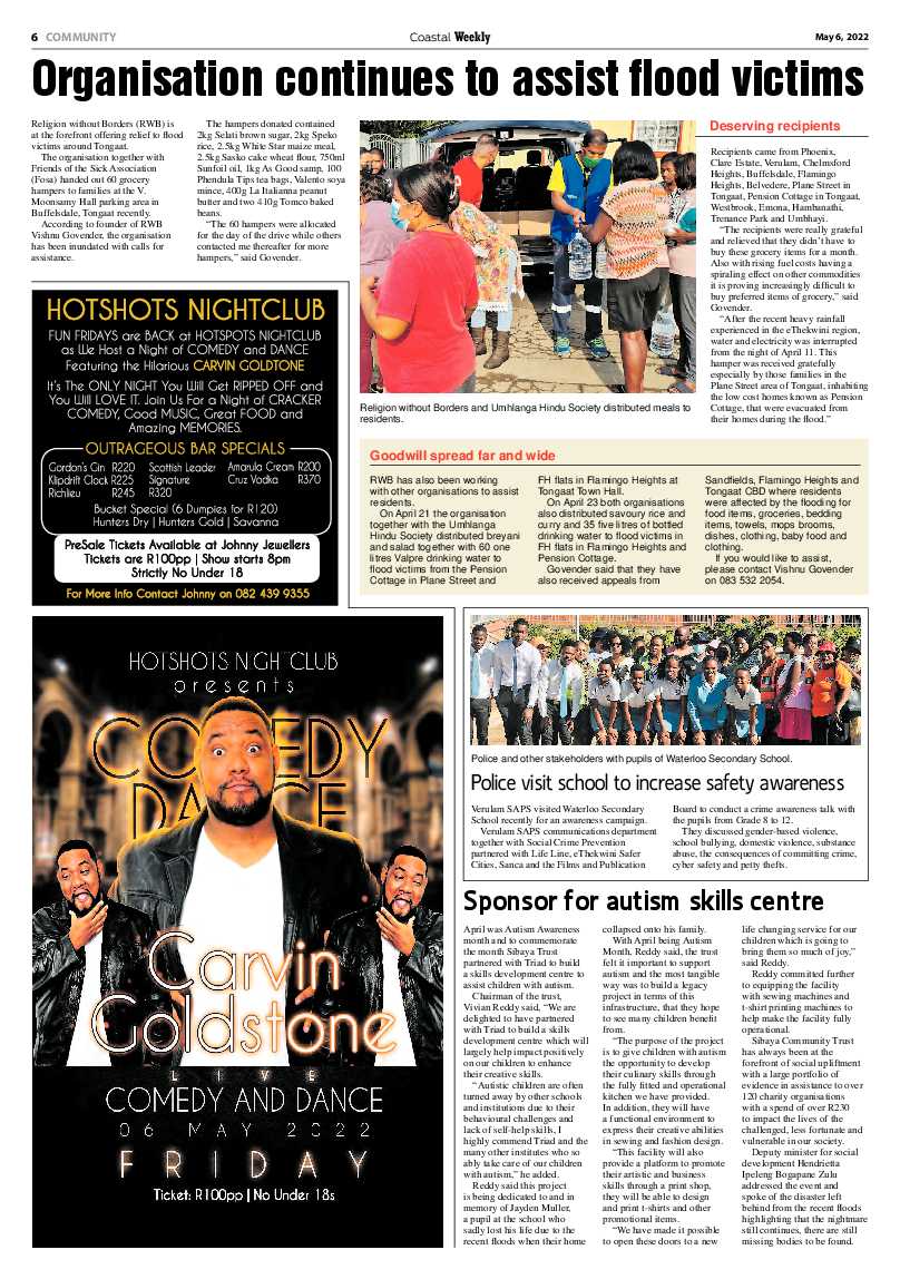 Coastal Weekly 6 May 2022 page 6