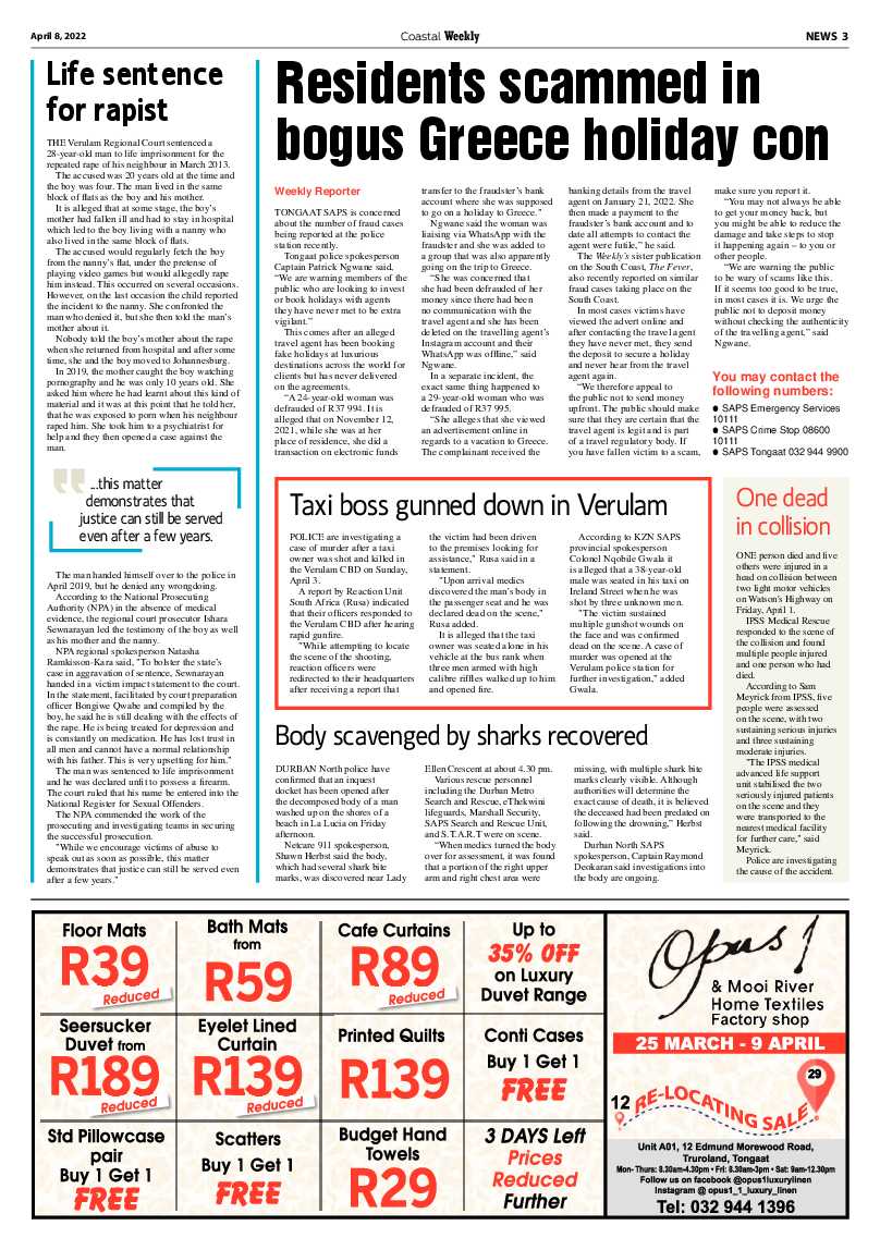 Coastal Weekly 8 April 2022 page 3
