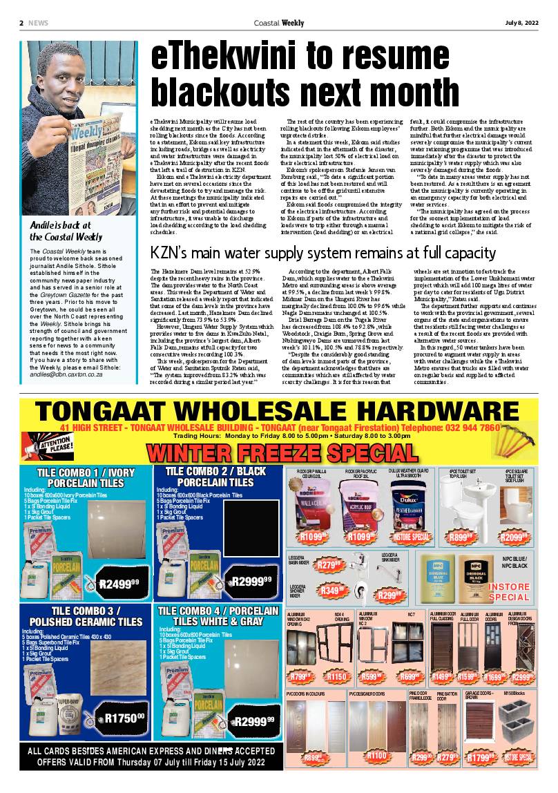 Coastal Weekly 8 July 2022 page 2