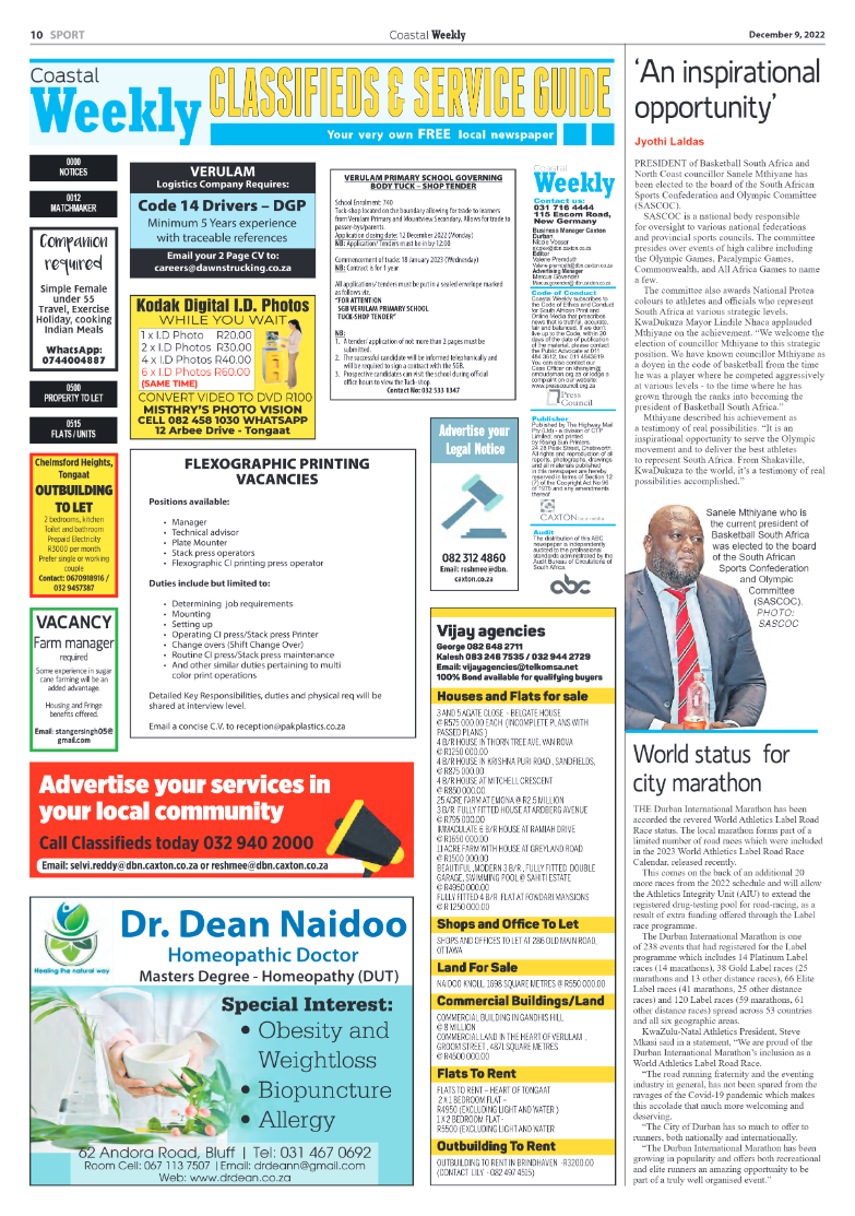 Coastal Weekly 9 December 2022 page 10