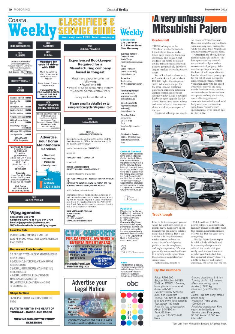 Coastal Weekly 9 September 2022 page 10