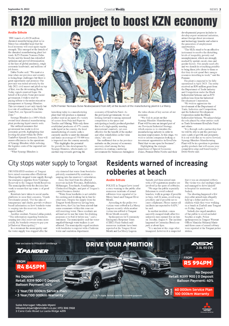 Coastal Weekly 9 September 2022 page 3