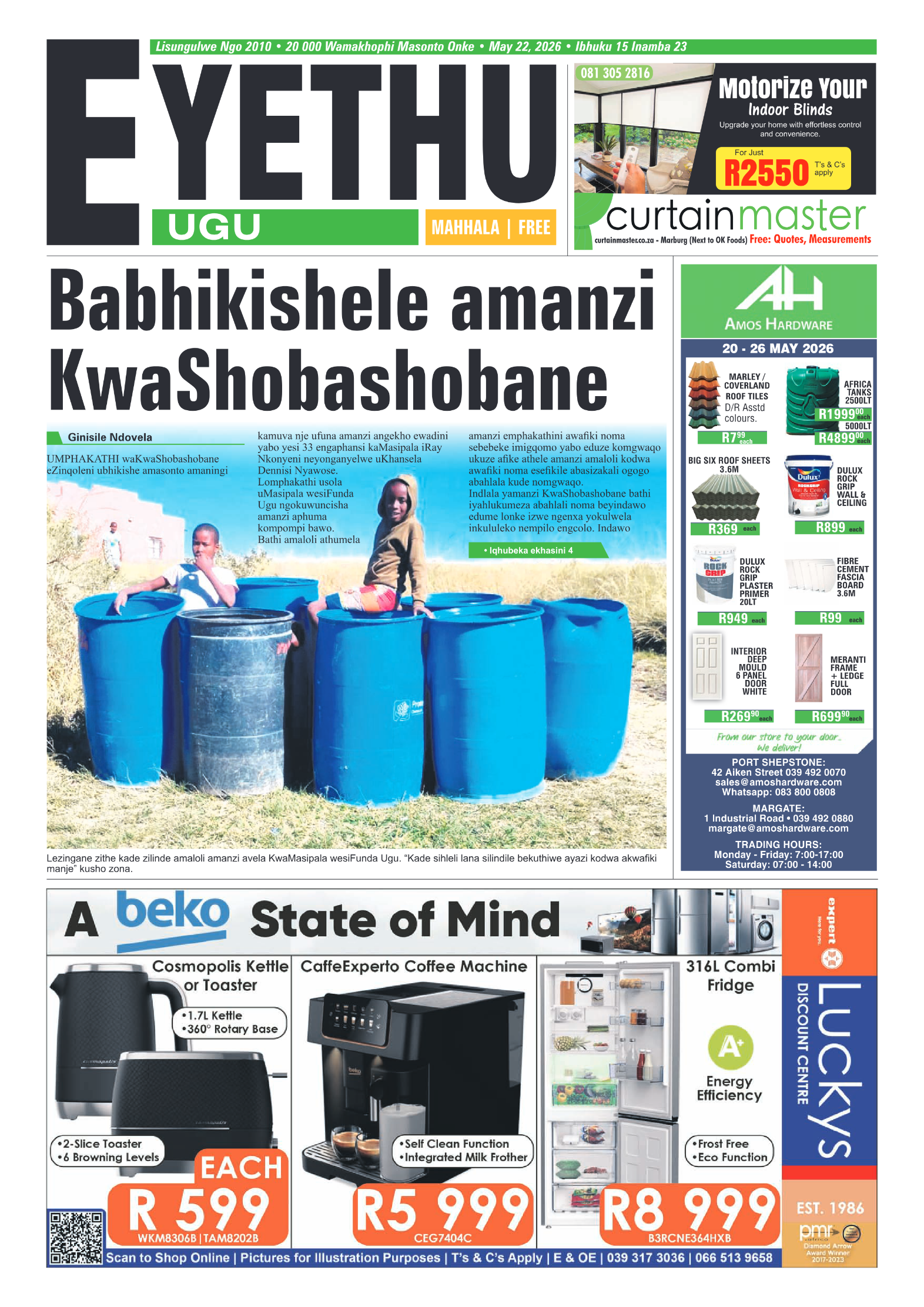 Eyethu 22 May page 1