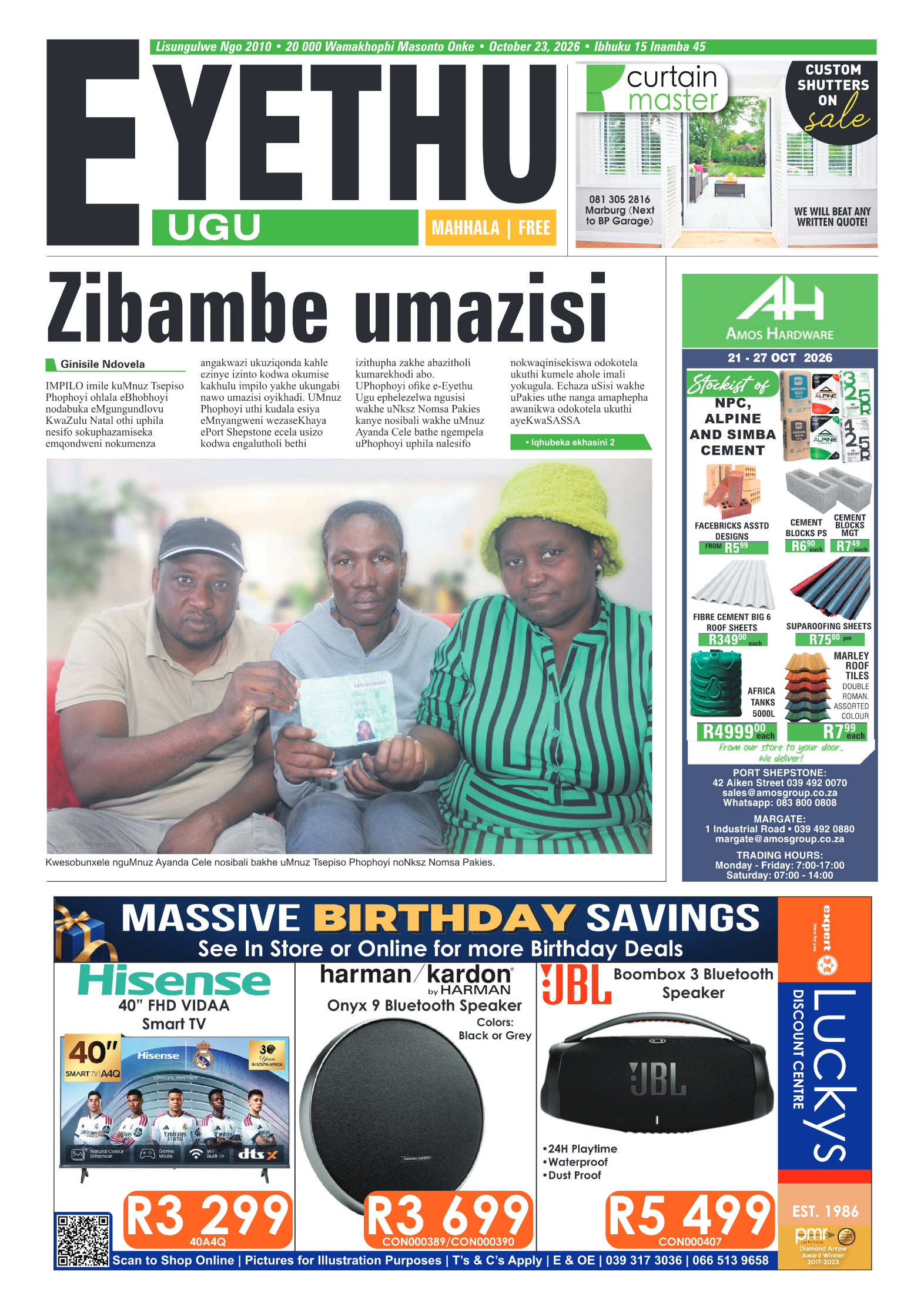 Eye 23 Oct page 1