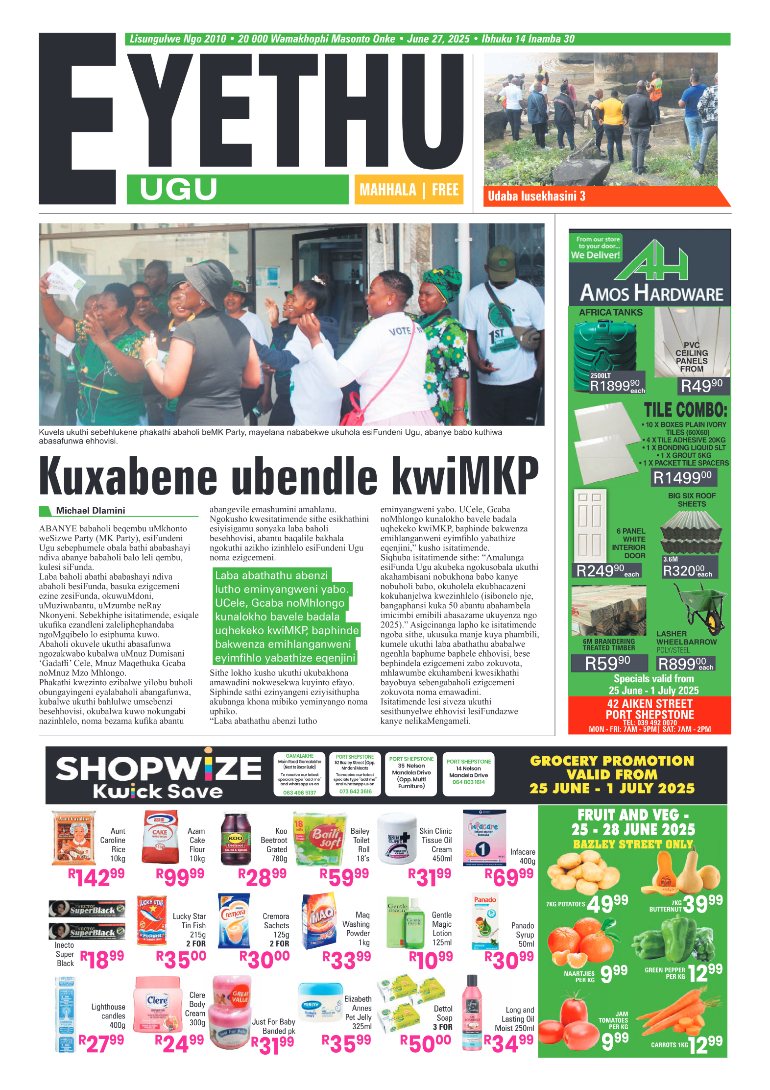 Eyethu 27 June page 1
