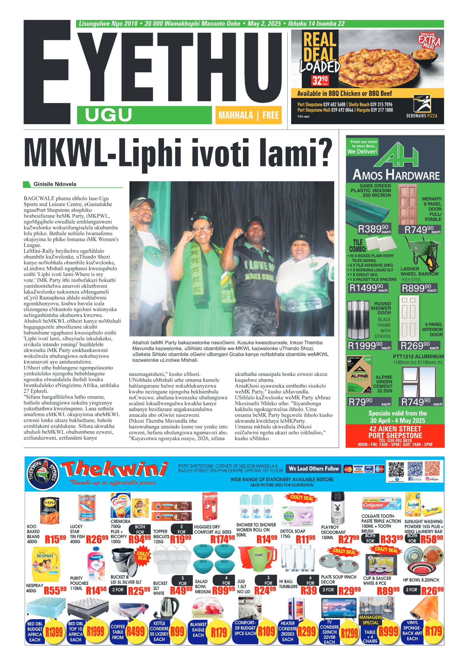 Eyethu 2 May page 1