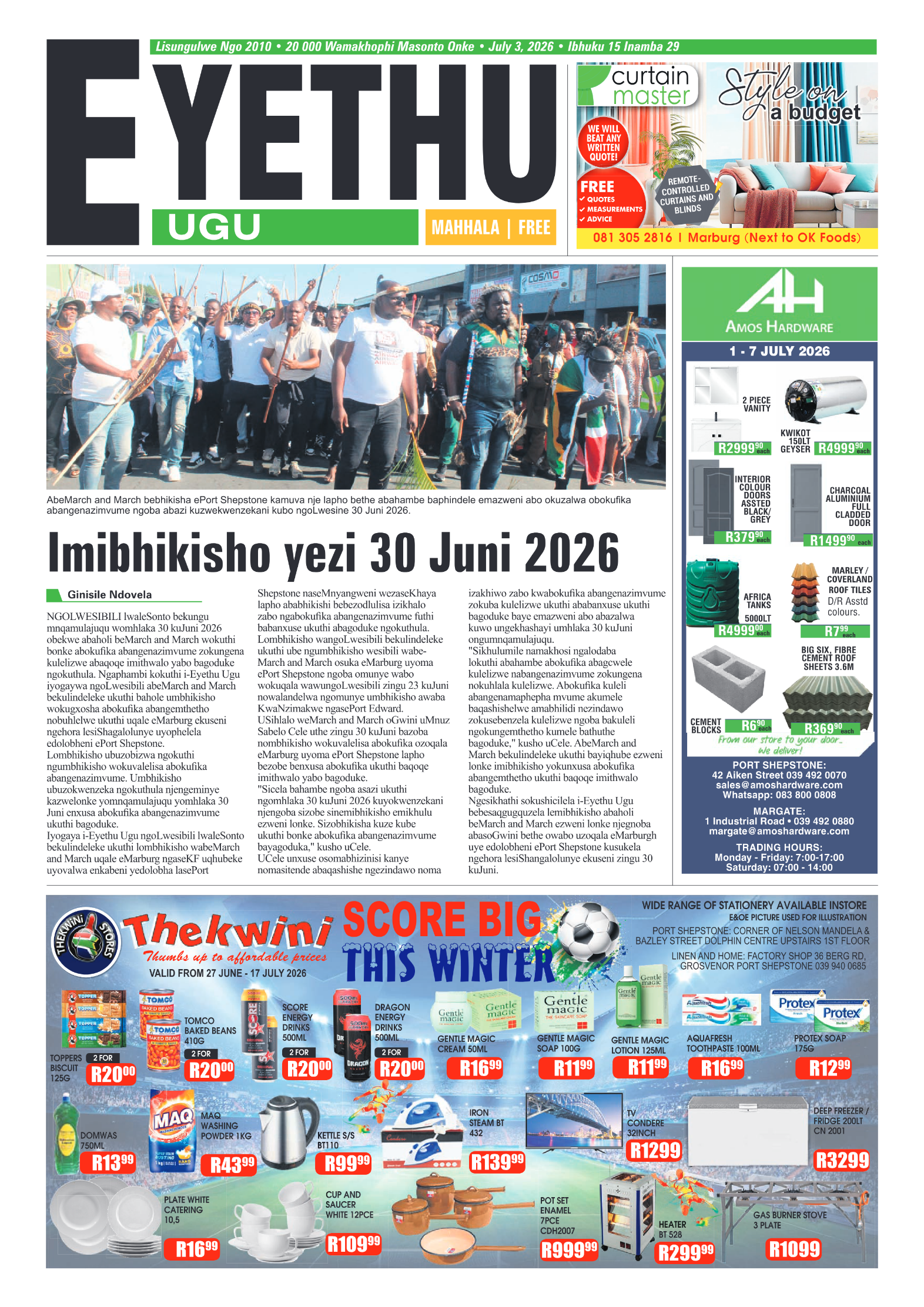 Eyethu 3 July page 1