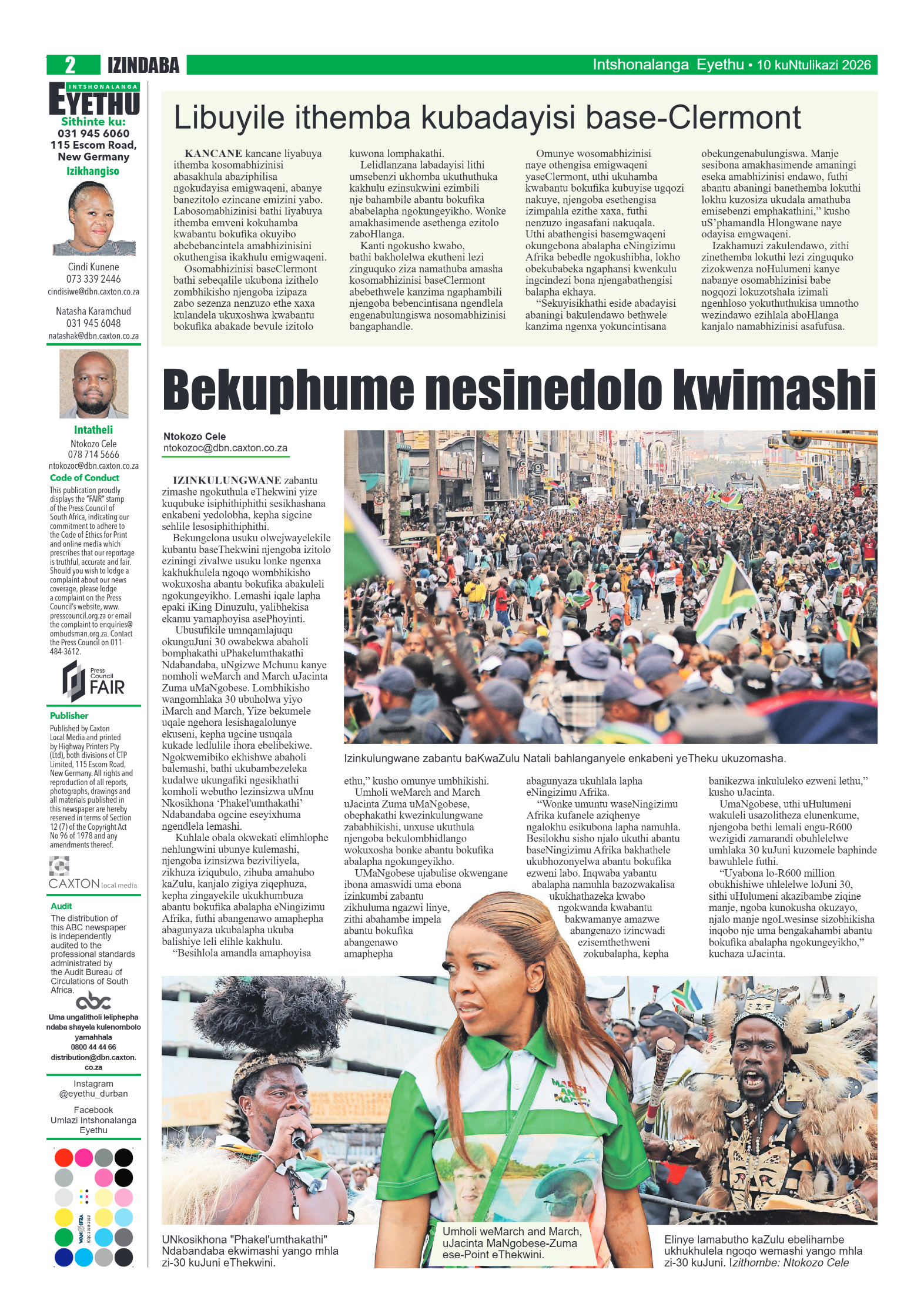 Eyethu Intshonalanga 10 July 2026 | Eyethu News