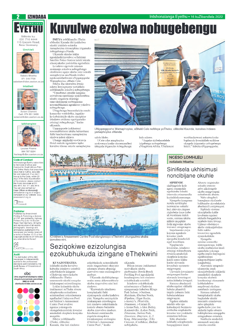 Eyethu Intshonalanga 16 December 2022 page 2